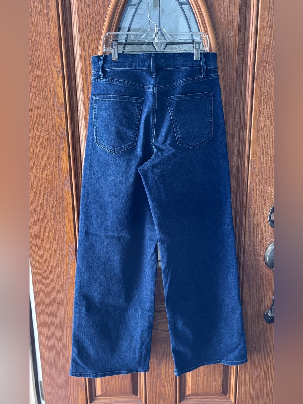 FRAME Le Slim Palazzo-Trick Wide Leg High Rise Designer Dark Wash Jeans Size 29 - Picture 4 of 14